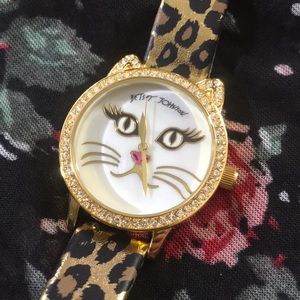Betsey Johnson Cat Face Watch